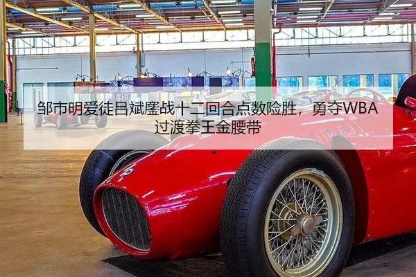 邹市明爱徒吕斌鏖战十二回合点数险胜，勇夺WBA过渡拳王金腰带